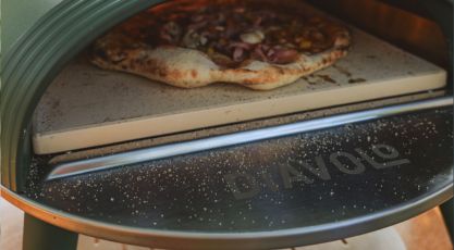 Four à pizza gaz Delivita Diavolo Vert chez Barbecue and co_2